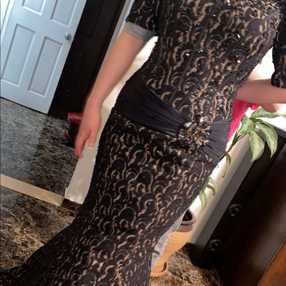 Jovani dress custom with sleeves